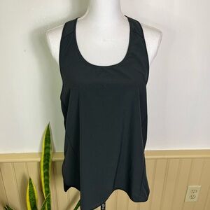 Lululemon Love Pleated Tank Top Black ~10 Racerback Relaxed Fit Yoga Loungewear